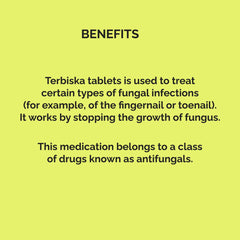 Terbiska Tablets with 250 mg Terbinafine hydrochloride