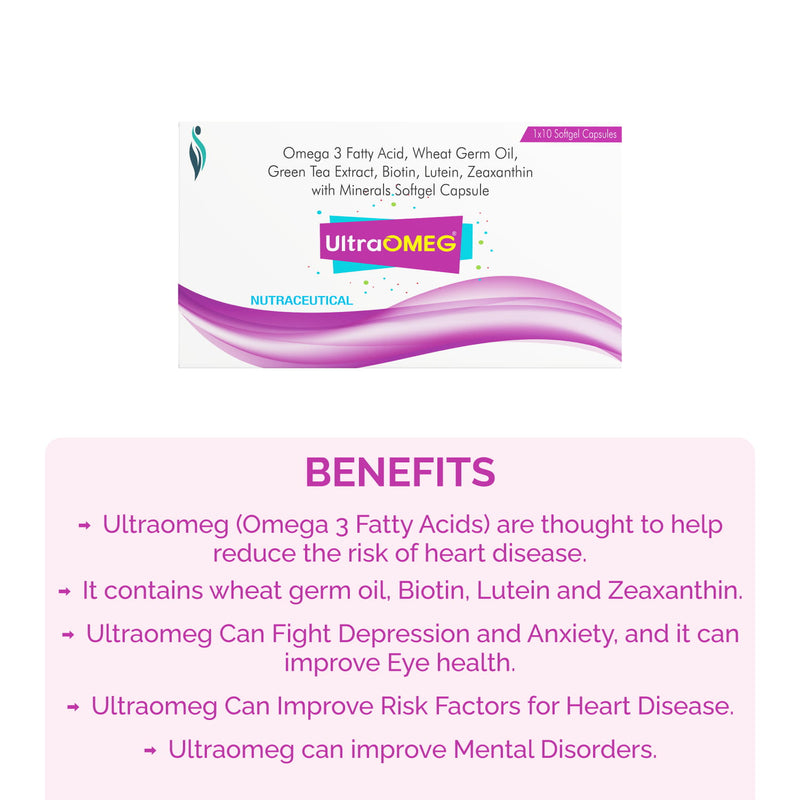 UltraOMEG Soft Gel Capsules with Omega 3