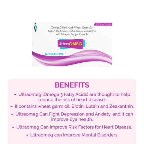 UltraOMEG Soft Gel Capsules with Omega 3